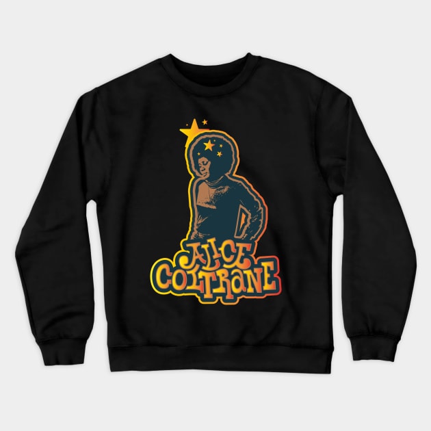 Alice Coltrane: Jazz Icon Inspired Design Crewneck Sweatshirt by Boogosh